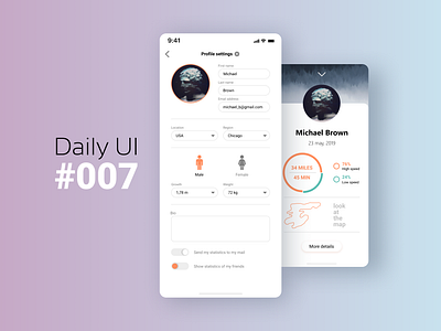 Daily Ui #007 Settings