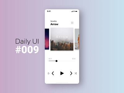 Daily Ui #009 Music Player 009 app daily ui dailyui figma music player ui