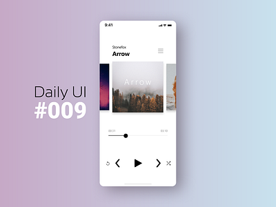 Daily Ui #009 Music Player