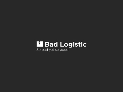 Bad Logistics Delivery Distribution Company Logo app branding company design distribution flat flat design industrial logistics logistics company logistics logo minimal