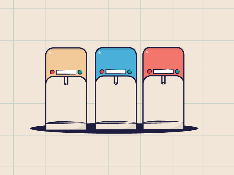 refill station dispenser illustration