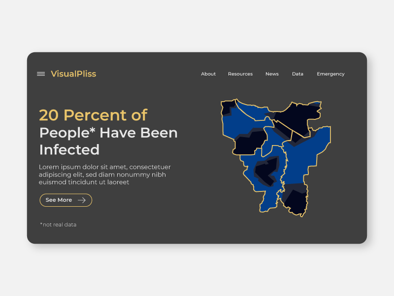 Covid Data Visualization Landing Page Website