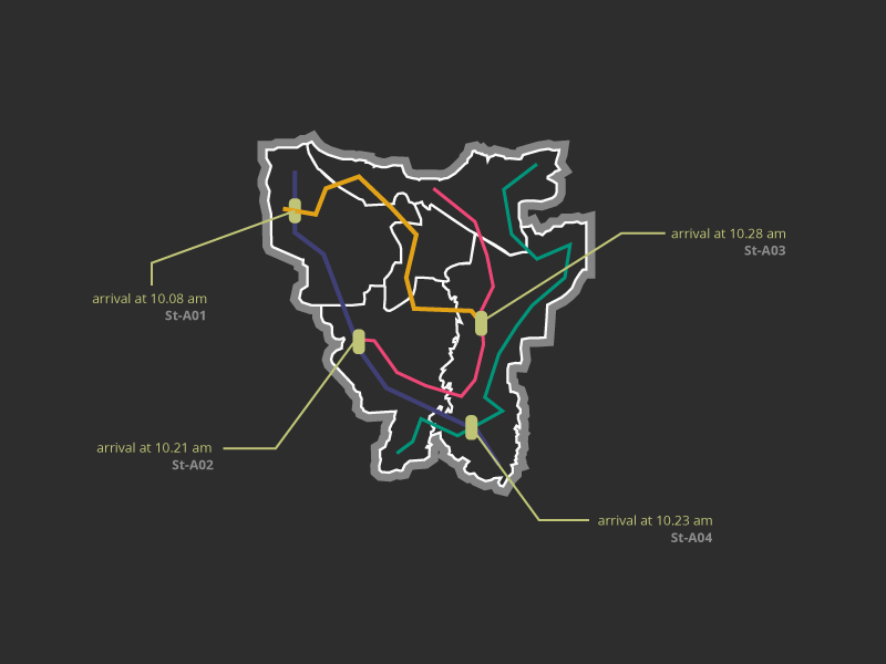 route train track map visualization