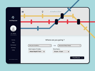 Route Train Finder Application Web Concept