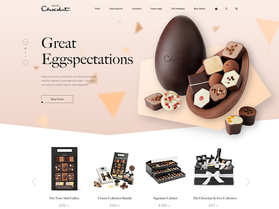 Hotel Chocolat design desktop web