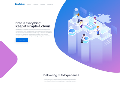 DataFabricx Website landing page 1