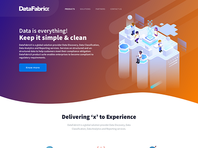 DataFabricx Website landing page 1