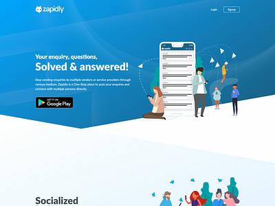 Zapidly New age messaging App