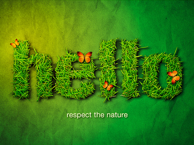 Respect Nature artwork photoshop