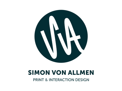 SIMON VON ALLMEN brand illustrator logo typo