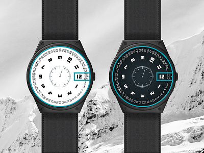 Watches photoshop product design watch