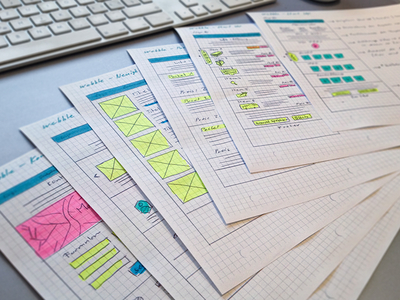 wireframing by hand concept sketch webdesign wireframe