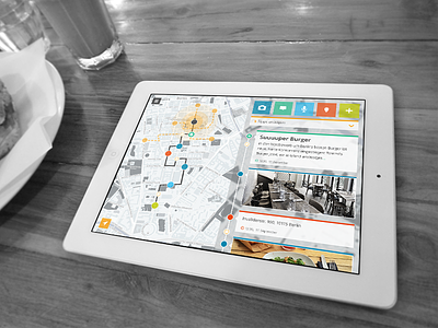 WIP – Cityguide (schoolproject) app cityguide school screendesign wip