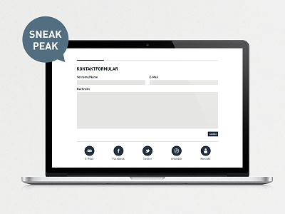 Sneak Peak Desktop, simonvonallmen.ch design sneakpeak ui webdesign