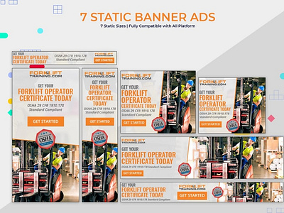 Static Banner Ads for Forklift Training
