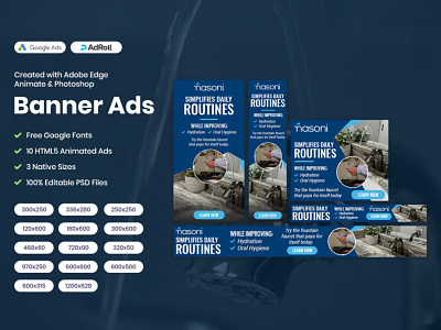 HTML5 AdRoll Banner Ads for Nasoni