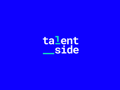 talent_side / recruitment agency branding design logo vector