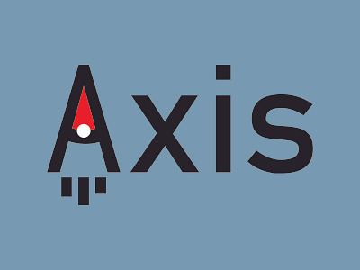 Day 1 Axis Rocketship Logo dailylogochallenge