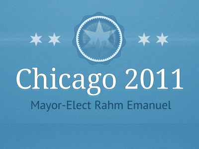 Rahm's Transition Team blue chicago droid serif google fonts politics pt sans