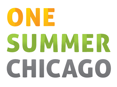 One Summer Chicago chicago fold folded foldover gradients green orange summer
