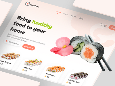 Good Food- Healthy food restaurant landing page