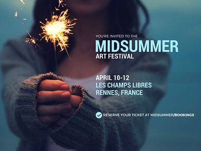 Midsummer festival art direction banner banner ads banner design branding design typography