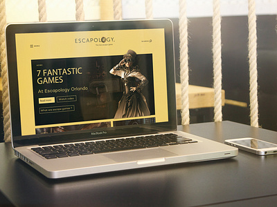 Escapology art direction ui ux design ui design ux designer website website concept website design