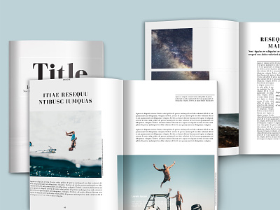 Magazine template to customise brochure template catalog template etsy indesign indesign template instant download magazine template