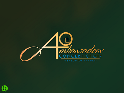 Ambassadors' Concert Choir 40th anniversary logo