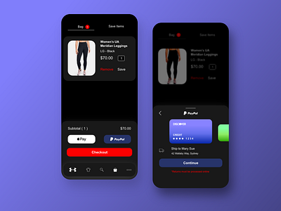 UA App Design Tweaks app design minimal sports design ui