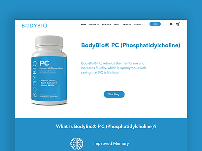 Bodybio Project branding design typography ui web website