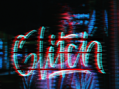 Glicth Lettering Ss