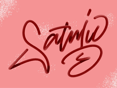 Satujuuu design handletter lettering logo typography vector