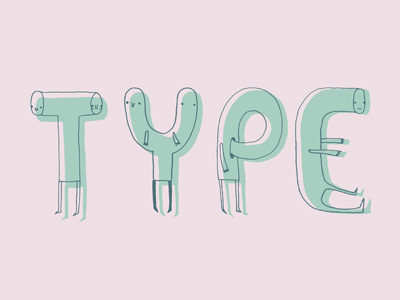 Type illustration typography