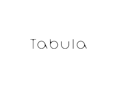 Tabula font lettering logo