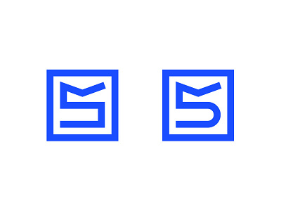 M5 5 branding design letter logo m mark symbol