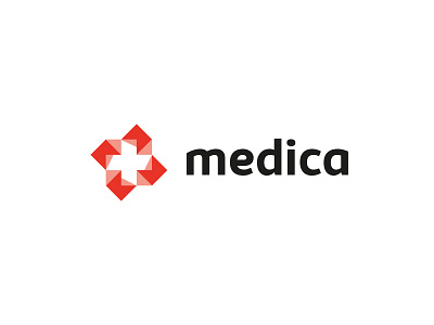 medica branding design logo m medicine symbol
