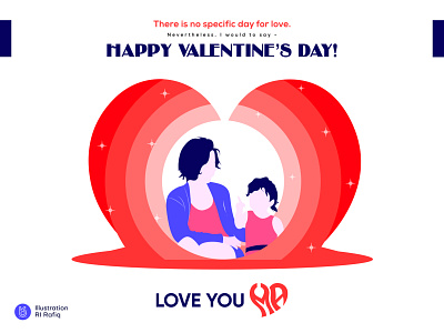 Hero Image Illustration - Happy Valentine's Day! 💖 app branding business color illustration company design gradient happy happy valentines day hearts hero image icon illustration illustrations logo logo design love mother valentines day vector