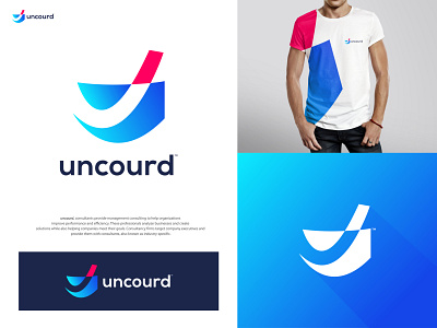 uncourd - Logo Design Branding app logo design best logo brand identity branding business logo company logo design graphic design designer illustration letter u logo logo design mark logomark brandmark minimalist logo modern negative space logo simple logo t shirt design u logo vector