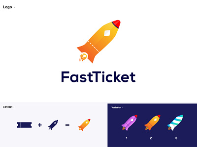 Fast Ticket - Logo Design Branding || Which one do you like (:?