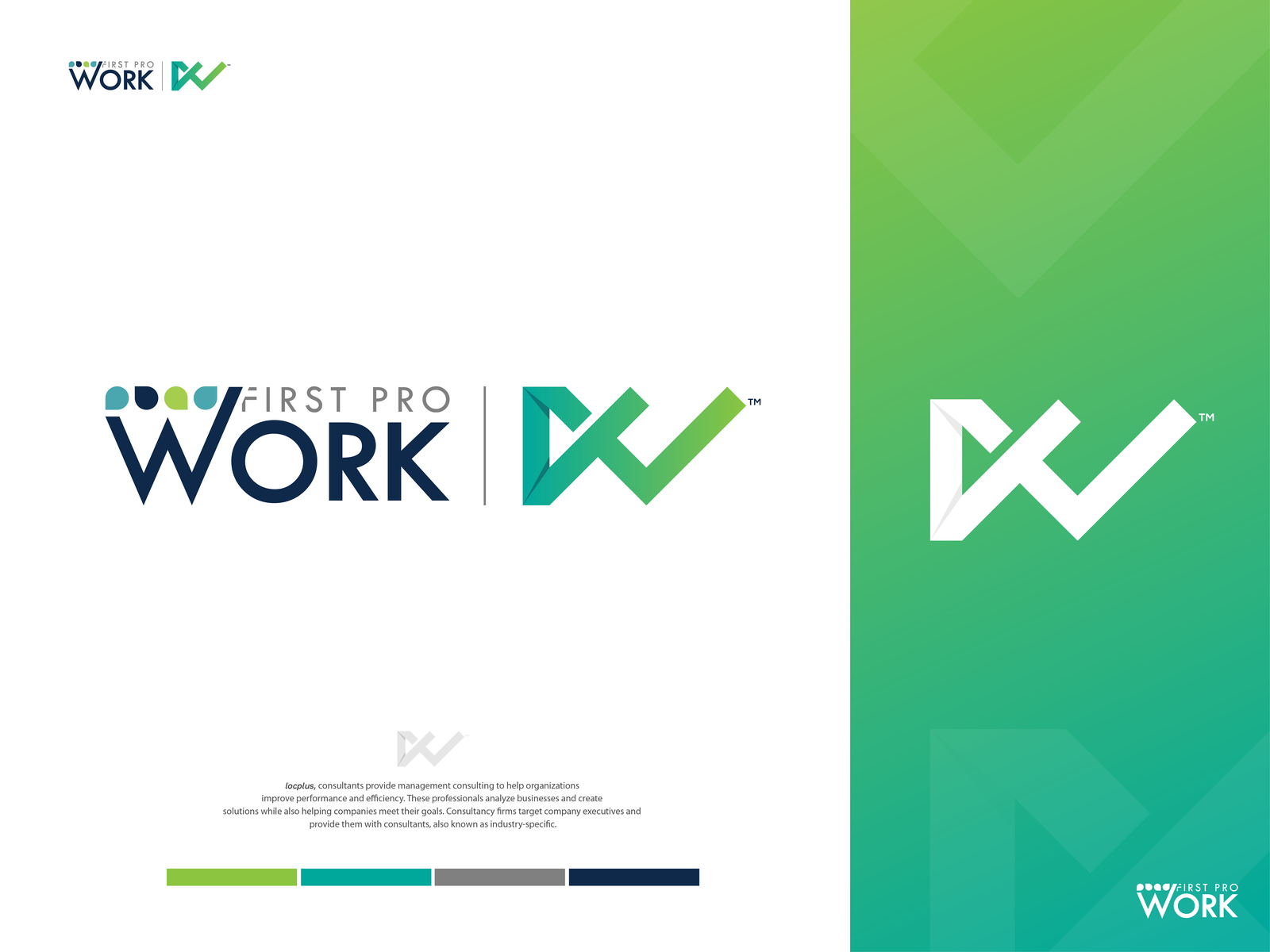 First Pro Work Logo - Company Logo Design Branding by RI Rafiq ...