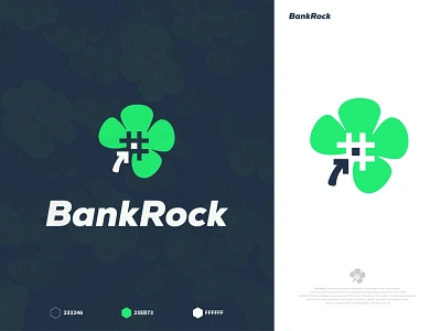 BankRock - Bank Logo Design Branding. bank banking best logo brand branding identity branding clever smart modern company business logo covid19 creative design design finance minimalist logo money graphic design designer hash logo leaf logo illustration logo logo design mark logomark brandmark vector