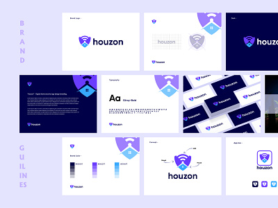 Houzon - Digital Home Security Brand Guidelines.