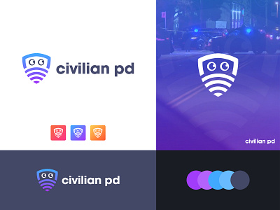 Civilian pd -Live Streaming Video Network Logo Design Branding👀