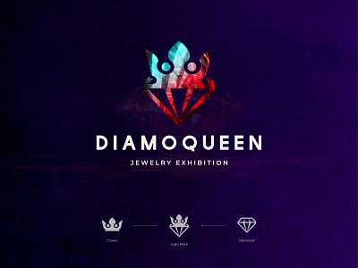 Diamoqueen Jewelry Exhibition -luxury jewelry brands logo design