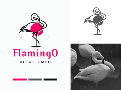 Flamingo - Logo design branding 🦩