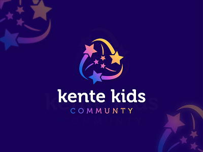 Kente kids community - Kids shop logo design branding✨