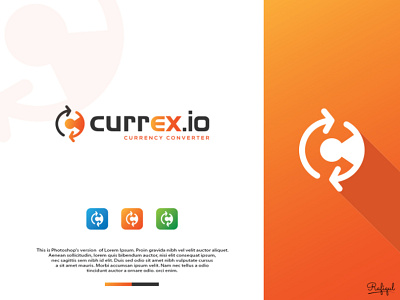 currex.io branding c letter c logo concept converter creative currency currency converter design icon illustration logo logo design orenge color orenge color vector