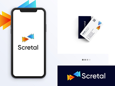 Scretal new colorful logo design