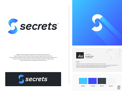 Secrets - Consultancy software company logo branding design 2d 3d app branding company consultancy logo creative design digital icon logo logo design modern logo professional s letter s logo software software company tecnology vector